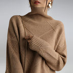 Lydia Pull en Cachemire pour Femme – Pull Col Roulé Élégant Premium