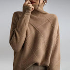Lydia Pull en Cachemire pour Femme – Pull Col Roulé Élégant Premium