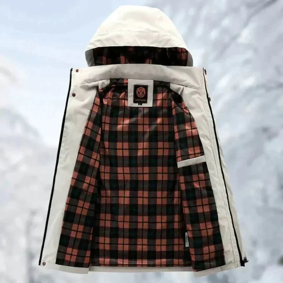 Erwin Chaqueta Impermeable para Hombre – Abrigo Cortaviento Casual Invierno