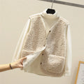 Kate Chaleco Sherpa para Mujer – Gilet sin Mangas Cálido y Casual Chic