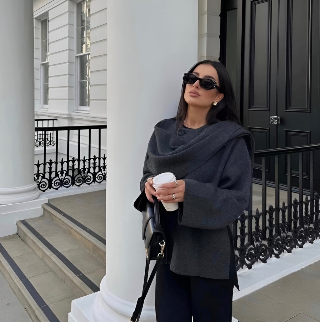 Poncho Fluido de Invierno para Mujer