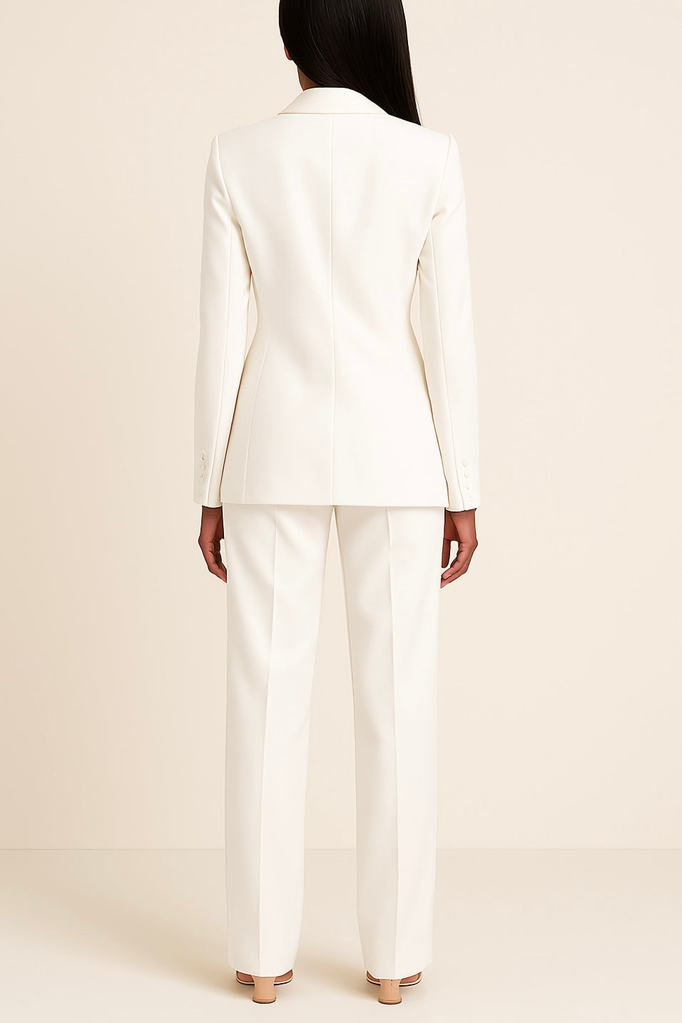 Valentina Conjunto Satinado para Mujer – Traje Elegante de Pantalón Ancho y Blazer Moderno