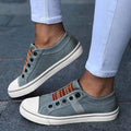 Nerissa Zapatillas Slip-On para Mujer – Sneakers Rayas Coloridas Casual Chic