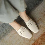 Lucienne Chaussures Mary Jane pour Femme – Mocassins en Cuir avec Talon Chunky Élégant