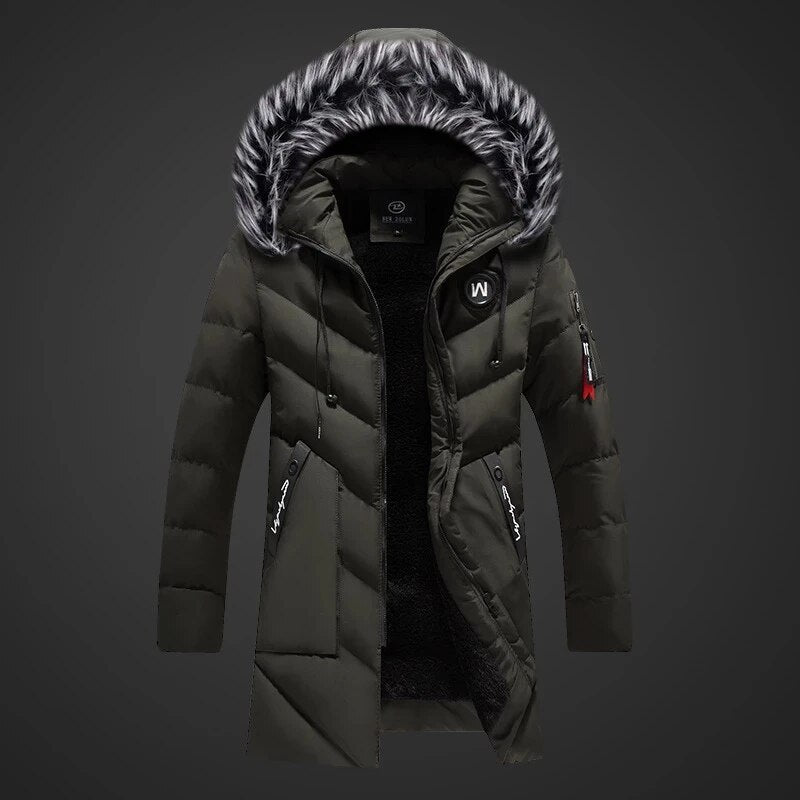 Ryan Cappotto Invernale da Uomo – Giacca Impermeabile Calda con Cappuccio