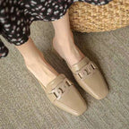 Lucienne Chaussures Mary Jane pour Femme – Mocassins en Cuir avec Talon Chunky Élégant