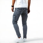 Francois Pantalon cargo jean pour homme – Jeans stretch casual chic