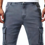 Francois Pantalon cargo jean pour homme – Jeans stretch casual chic