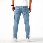 Francois Pantalon cargo jean pour homme – Jeans stretch casual chic