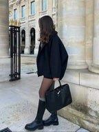 Amelia Manteau Femme – Manteau Oversize en Laine Élégant et Chaud pour l'Hiver