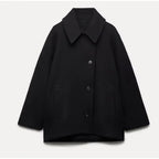 Amelia Manteau Femme – Manteau Oversize en Laine Élégant et Chaud pour l'Hiver
