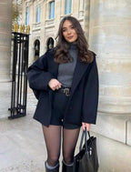 Amelia Manteau Femme – Manteau Oversize en Laine Élégant et Chaud pour l'Hiver