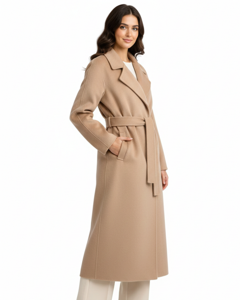 Talitha Abrigo Largo de Lana para Mujer – Abrigo Elegante Premium Invierno Chic