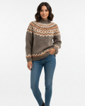 Yssa pull islandais pour femme – pull en mohair nordique élégant hiver