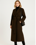 Talitha Manteau long en laine pour femme – Manteau élégant premium hiver chic