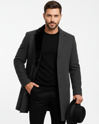 Ian Manteau Long d'Hiver pour Homme – Manteau Élégant Coupe-vent Chic