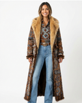 Isabella Abrigo Boho Largo para Mujer – Manteau Étnico Chic Invierno