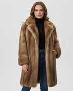 Hélène Manteau Long d'Hiver pour Femme – Manteau Élégant Chic Intemporel