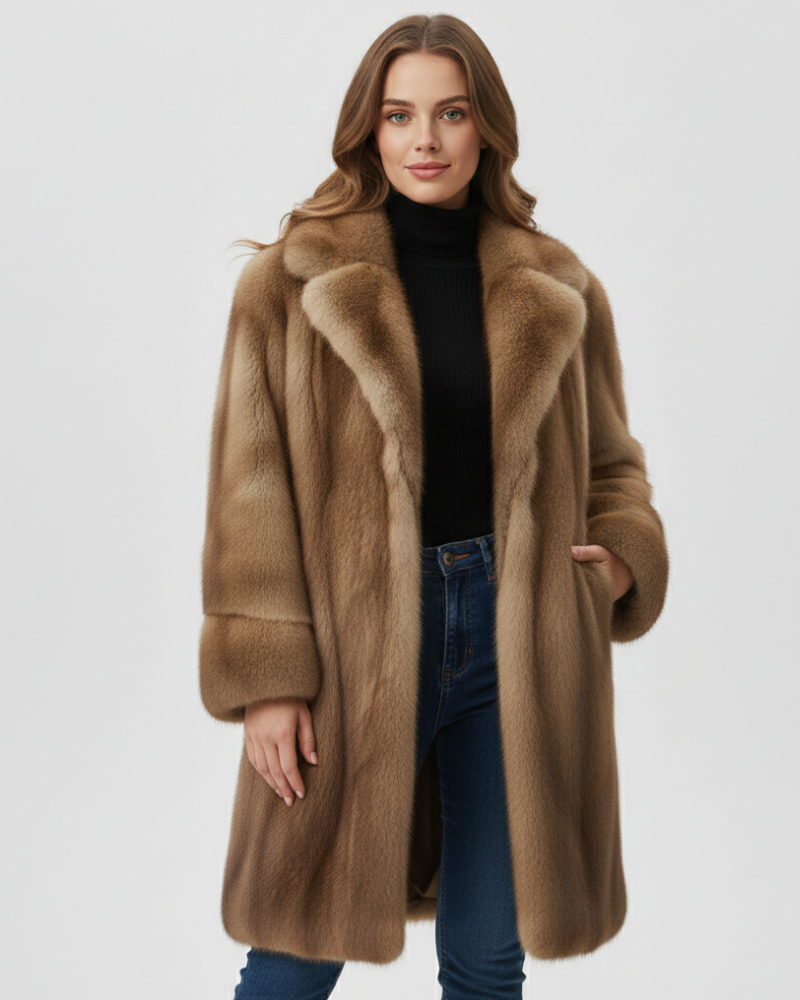 Helene Abrigo Largo de Invierno para Mujer – Abrigo Elegante Chic Atemporal