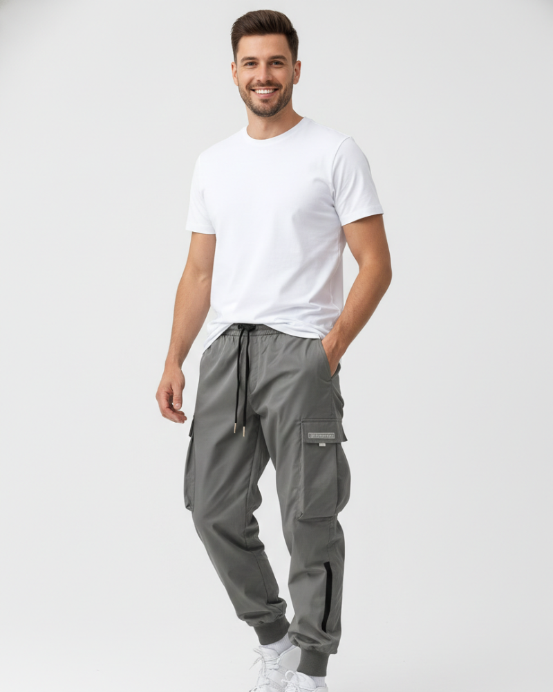 Davis Jogger Cargo para Hombre – Pantalón Deportivo Casual Urbano Moderno
