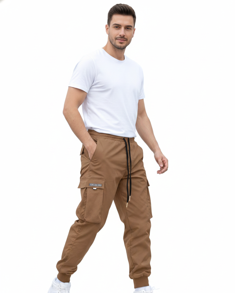 Davis Jogger Cargo para Hombre – Pantalón Deportivo Casual Urbano Moderno