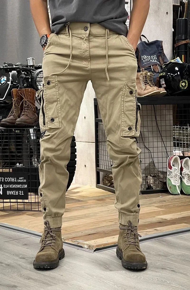David Pantalon cargo stretch pour homme – Jogger urbain confortable en spandex