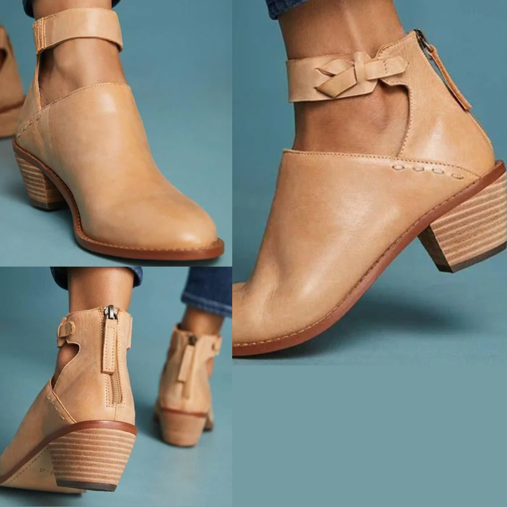 Myla Botines de Tacón para Mujer – Botas Elegantes Cómodas Casual Chic