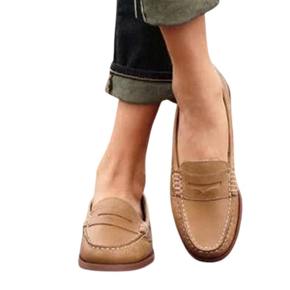 Gabriela Mocasines de Cuero para Mujer – Zapatos Elegantes Cómodos Casual Chic