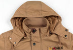 Liam Veste Militaire Homme – Manteau Imperméable avec Doublure Polaire et Taille Ajustable