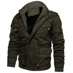 Liam Veste Militaire Homme – Manteau Imperméable avec Doublure Polaire et Taille Ajustable