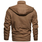 Liam Veste Militaire Homme – Manteau Imperméable avec Doublure Polaire et Taille Ajustable