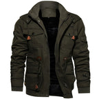Liam Veste Militaire Homme – Manteau Imperméable avec Doublure Polaire et Taille Ajustable