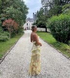 Estella Robe Longue à Volants pour Femme – Robe Élégante Dos Nu
