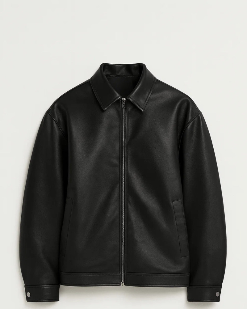 Mason Veste en Cuir pour Homme – Blouson Urbain Moderne Élégant