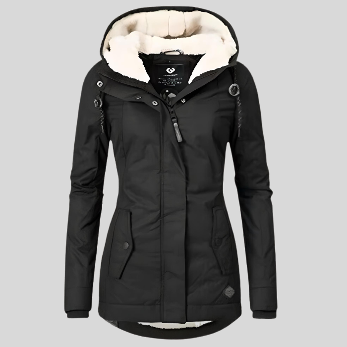 Celine Parka de Invierno para Mujer – Abrigo Largo Impermeable con Pelo