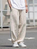 Liam pantalon en lin pour homme – pantalon large décontracté élégant été