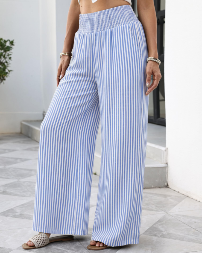 Kylie Pantalón Mujer – Wide Leg Ligero con Bolsillos y Corte Relajado