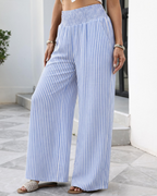 Kylie Pantalón Mujer – Wide Leg Ligero con Bolsillos y Corte Relajado