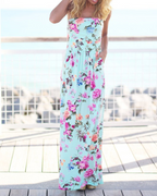 Isla Vestido Maxi Mujer – Estilo Boho, Bolsillos, Tejido Ligero y Secado Rápido