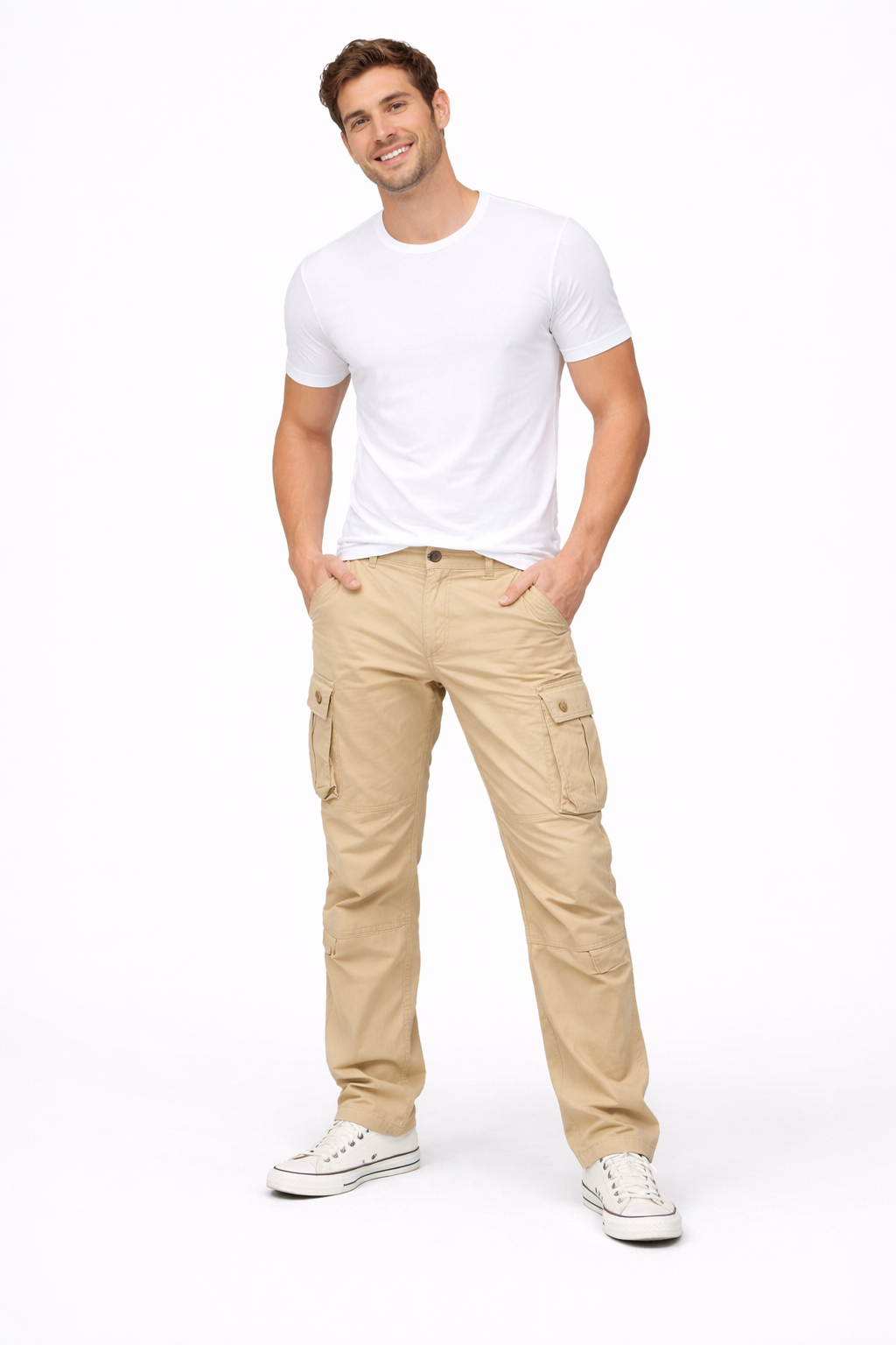 Mane Pantalón Cargo para Hombre – Pantalón Workwear Casual Utilitario