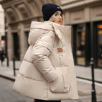 Hainie Veste Puffer Imperméable pour Femme – Manteau Oversize Hiver Chic