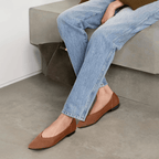 Faye Ballerine Knit da Donna – Scarpe Punta Stretta Comode Casual Chic