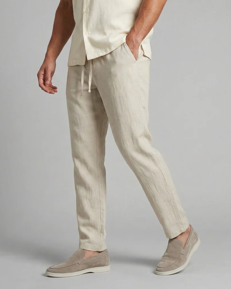 Logan Pantalón de Pierna Ancha Hombre – Corte Relajado, Ligero y Transpirable