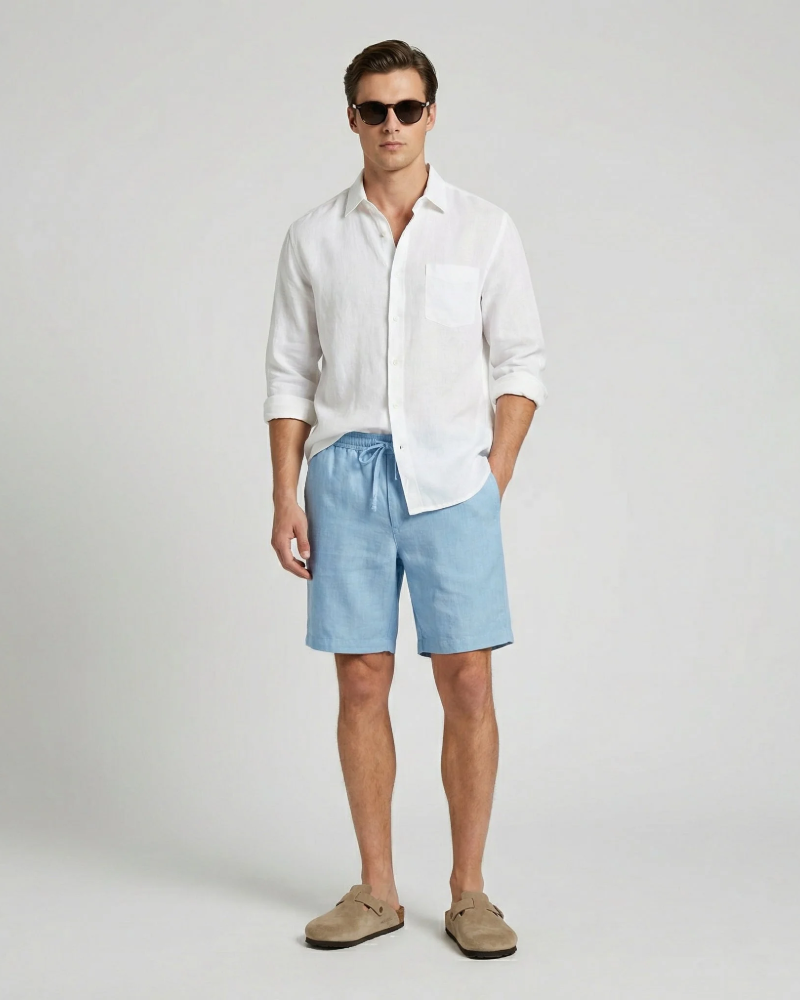 Mason Pantalones Cortos de Verano Hombre – Tejido Ligero y Transpirable
