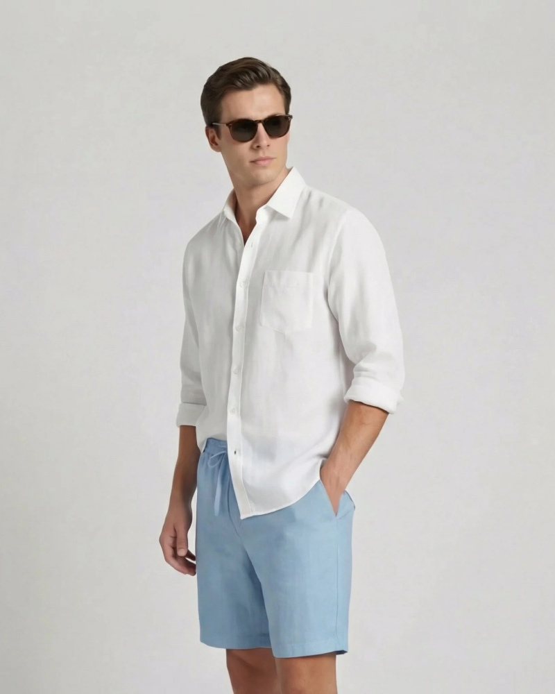 Mason Pantalones Cortos de Verano Hombre – Tejido Ligero y Transpirable