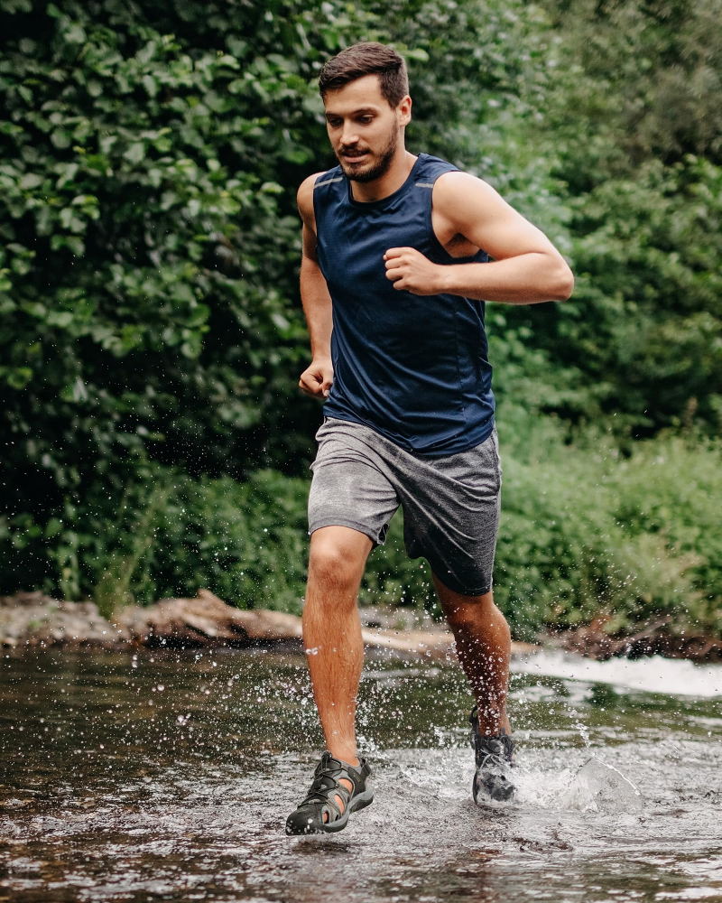 Noah Sandali Sportivi Uomo – Punta Chiusa, Rete Traspirante e Suola TPR