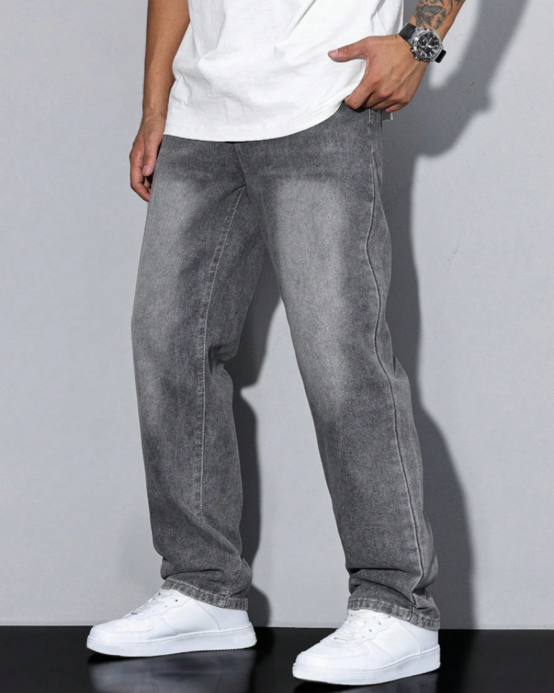 Dawson Vaqueros Baggy Hombre – Corte Holgado, Denim Clásico y Estilo Streetwear