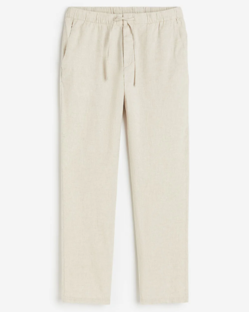 Mason Pantalón Relajado Hombre – Cintura Elástica, Corte Cónico y Bolsillos Laterales