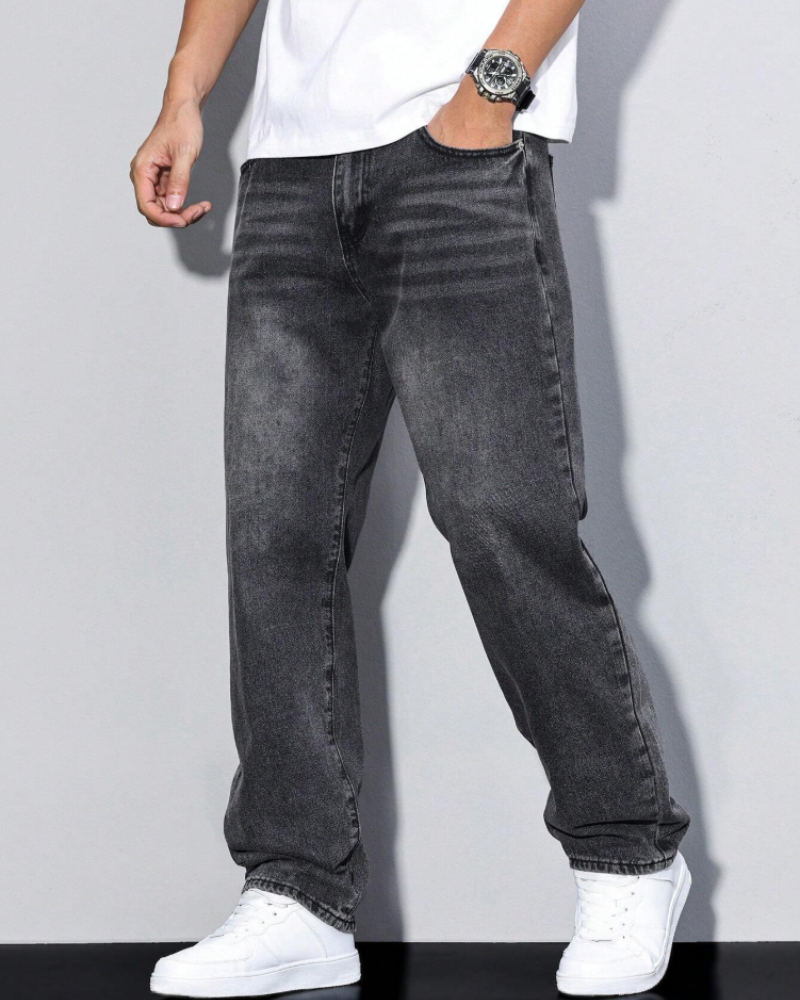 Dawson Vaqueros Baggy Hombre – Corte Holgado, Denim Clásico y Estilo Streetwear