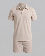 Russell Conjunto 2 Piezas Hombre – Polo, Pantalón Corto y Corte Moderno